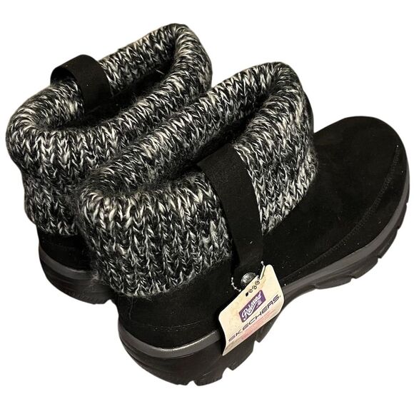Skechers Women's Easy Going Heighten Black Booties Size 9.5 - Picture 9 of 11